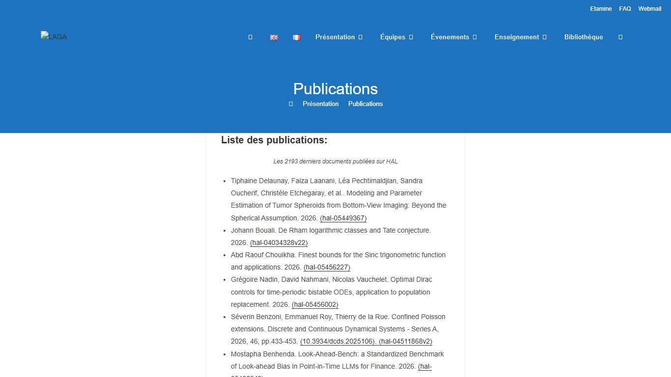 Publications – LAGA